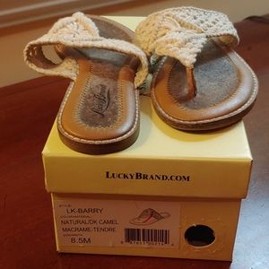 Lucky Brand macrame sandals
